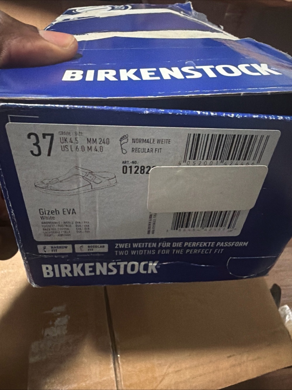 Birkenstock Gizeh EVA Rubber White Sandals Size 37 W6 M4 New In Box - Picture 7 of 7